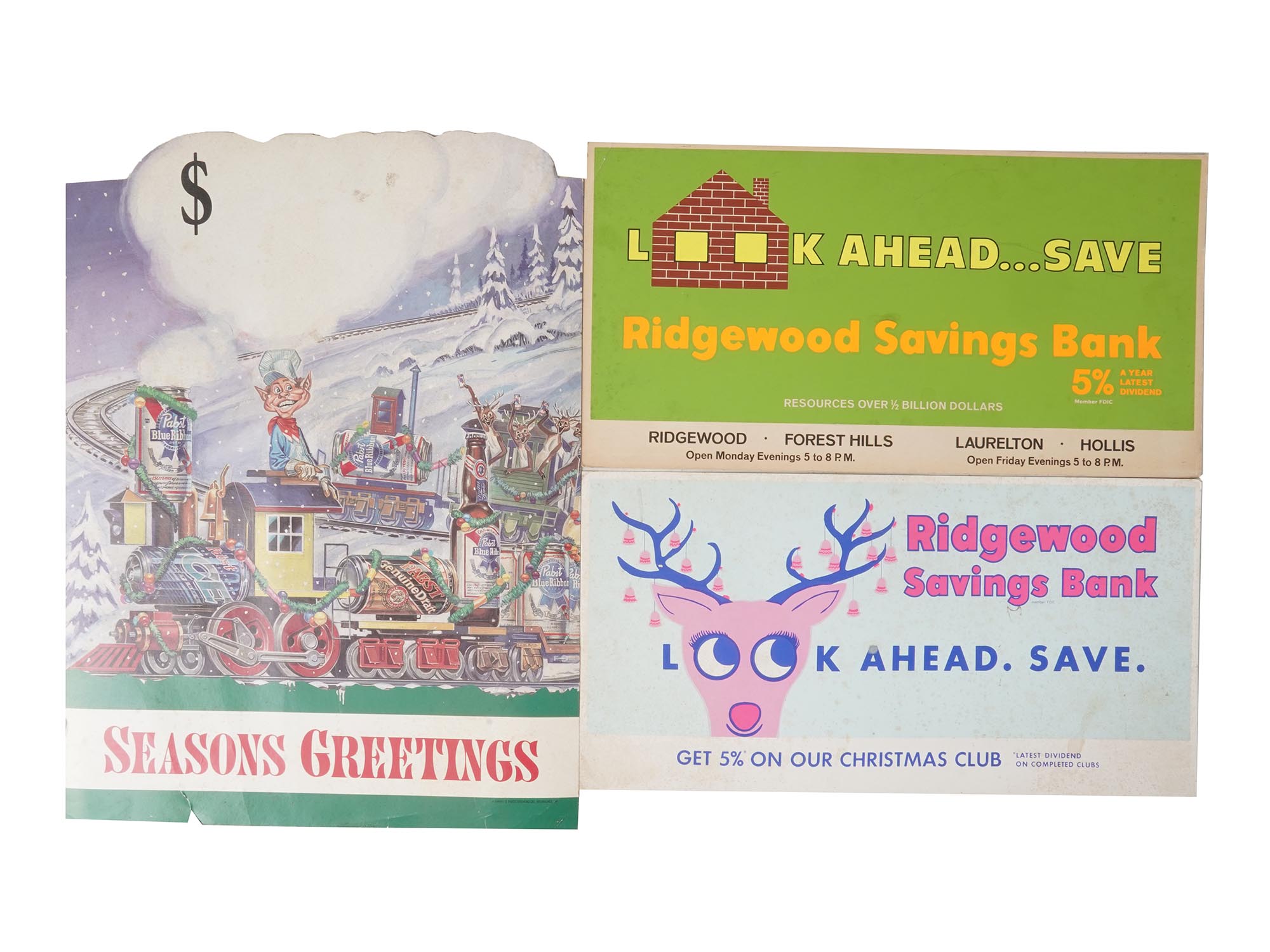 RIDGEWOOD NYC SAVINGS BANK AND OTHER VINTAGE ADS PIC-1